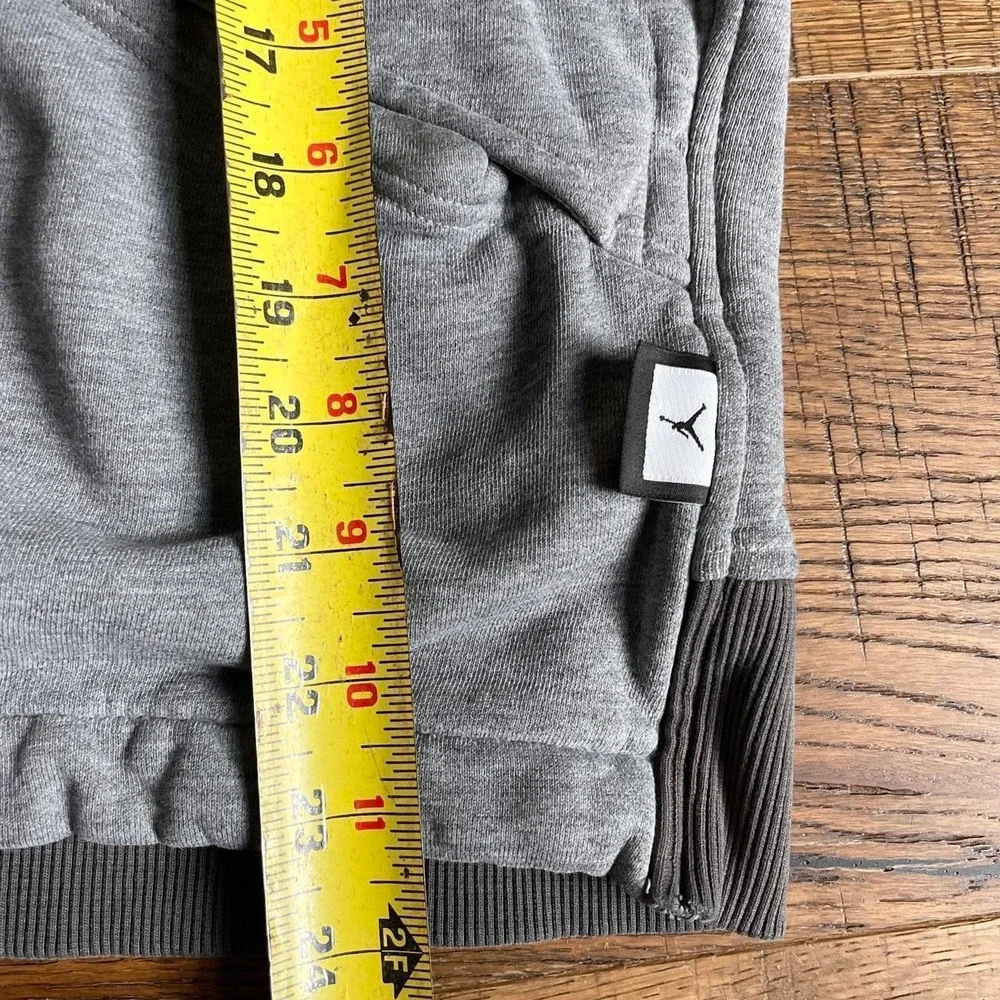 Jordan Hoodie Men L Grey Vintage UNC Tar Heels Basketball Athletic Sweatshirt